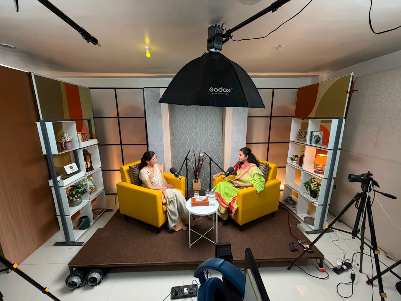 I/O Studio podcast studio in Pune — Full studio floor