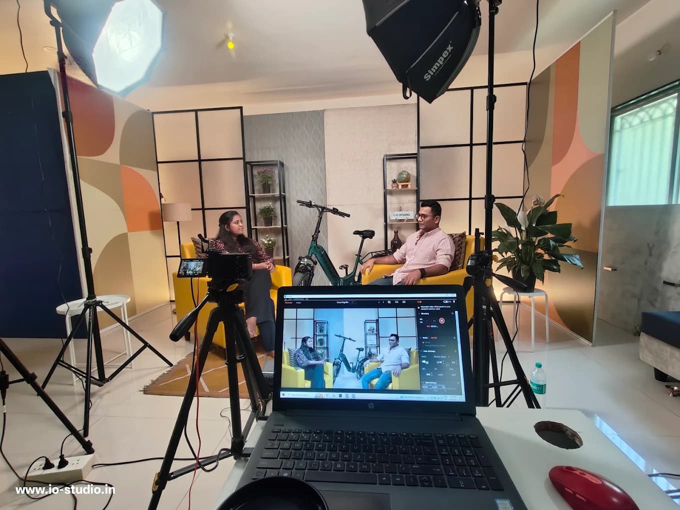 I/O Studio podcast studio in Pune — Live monitoring setup